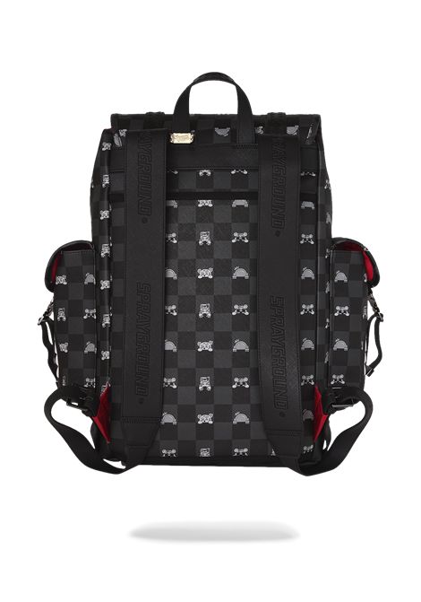 Zaino con Shark Mouth SPRAYGROUND | 910B8909NSZGRAY PEEKING CHARACTER CHECK M